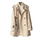 thumbnail image 2 of Ailaofu Women's Solid Color Lapel Double-Breasted Belted Long-Sleeved Street Style Trench Coat, 2 of 7