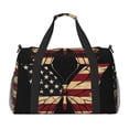 thumbnail image 1 of Easygdp Patriotic USA Butterfly Art Bolsa de Gimnasio, Bolsa de Viaje Duffel, Bolsa de Fin de Semana con Compartimentos, Bolsa de Mano para Noche, 1 of 7
