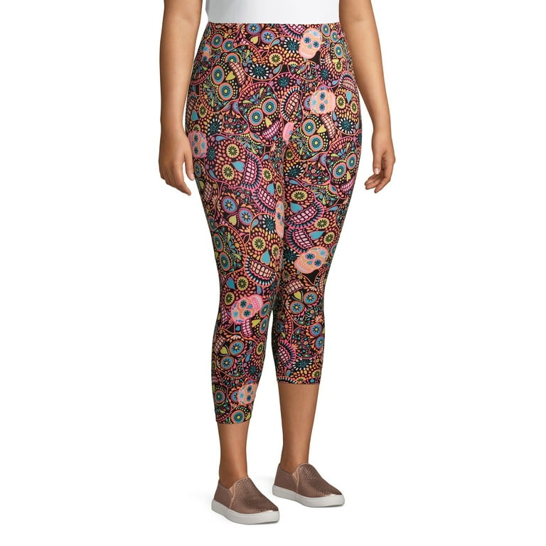 No Boundaries Juniors Plus Size High Rise Capri Leggings 2 Pack