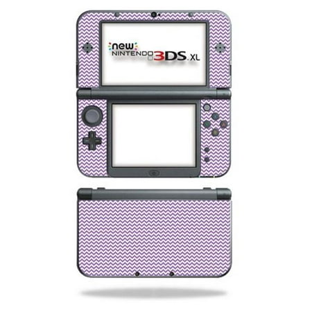 MightySkins NI3DSXL2-Lavender chevron Skin Decal Wrap for New Nintendo 3DS XL 2015 Cover Sticker - Lavender chevron Each Nintendo 3DS XL (2015) kit is printed with super-high resolution graphics with a ultra finish. All skins are protected with MightyShield. This laminate protects from scratching  fading  peeling and most importantly leaves no sticky mess guaranteed. Our patented advanced air-release vinyl guarantees a perfect installation everytime. When you are ready to change your skin removal is a snap  no sticky mess or gooey residue for over 4 years. You can t go wrong with a MightySkin. Features Nintendo 3DS XL (2015) decal skin Nintendo 3DS XL (2015) case Nintendo 3DS XL (2015) skin Nintendo 3DS XL (2015) cover Nintendo 3DS XL (2015) decal This is Not a hard case. It is a vinyl skin/decal sticker and is NOT made of rubber  silicone  gel or plastic. Durable Laminate that Protects from Scratching  Fading & Peeling Will Not Scratch  fade or Peel Proudly Made in the USA Nintendo 3DS XL (2015) NOT IncludedSpecifications Design: Lavender chevron Compatible Brand: Nintendo Compatible Model: 3DS XL (2015) - SKU: VSNS55211