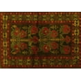 thumbnail image 1 of Ahgly Company Machine Washable Indoor Rectangle Persian Yellow Traditional Area Rugs, 4' x 6', 1 of 4