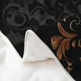 thumbnail image 5 of Manfei Bohemian Damask 100% Cotton Duvet Cover Full Size, Black Brown Comforter Cover, Victorian Flower Bed Cover, Breathable Bedroom Decoration, 5 of 9