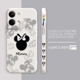 thumbnail image 3 of Case For OPPO RENO 8 7 9 6 7SE 5 4 4SE 4 3 4G 5G PRO PLUS Colour Simple Liquid Silicone Case Anime Cute Mickey Minnie Mouse, 3 of 5