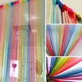 thumbnail image 2 of Door String Curtain, Wall Panel Fringe Window Room Divider Blind, Home Patio Bedroom Decorative Tassel Screen Ribbon Strings Strip Thread Screen for Wedding Coffee House 6 Colors,78.7'x 39.3'', 2 of 11