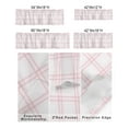 thumbnail image 3 of Kitchen Cafe Valance Curtain for Small Windows,Pink Buffalo Lattice Farmhouse Rod Pocket Short Valances Rural Farm Check Window Treatment Panel for Living Room/Bedroom/Bathroom,42x12in, 3 of 9
