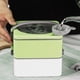 thumbnail image 5 of Fiambrera térmica de acero inoxidable de 1,5 l y color verde, con calentador de alimentos de doble capa y recipiente portátil, 5 of 8