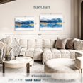 thumbnail image 4 of Elephant Stock Mountain Layers Wall Art - Horizontal Canvas Wall Art - Living Room Wall Decor - Abstract Canvas - Blue And Beige Decor - 36" x 24", 4 of 8