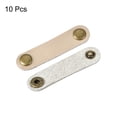 thumbnail image 3 of Leather Cable Tie Leather Cord Organizer 63x16mm Cable Straps Cable Leather Clips Golden, Pack of 10, 3 of 6