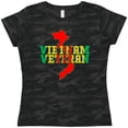 thumbnail image 3 of Inktastic Vietnam Veteran in Green Gold and Red Women's T-Shirt, 3 of 5