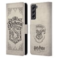 thumbnail image 1 of Head Case Designs Officially Licensed Harry Potter Sorcerer's Stone I Slytherin Parchment Leather Book Wallet Case Cover Compatible with Samsung Galaxy S21 FE 5G, 1 of 6