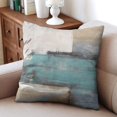 thumbnail image 4 of Blue Abstract Oil Painting Throw Pillow Covers: Modern Home Art Decor, Set of 2 Pillow Cases, Decorative for Bedroom, Living Room, Cushion Couch Sofa, 20x20 Inches, 4 of 7