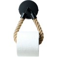thumbnail image 1 of Escobilla de baño, portaescobilla de cerámica y escobilla de baño negra, cerámica - plástico, ø17,0x41,5 cm, color blanco - Blanco, 1 of 1