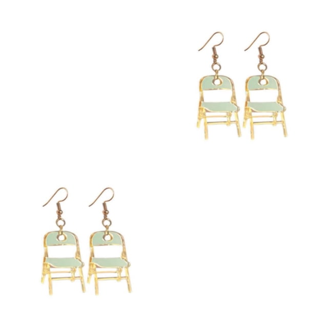 Minnieouse Pendientes de silla plegables, duraderos y elegantes, se mantienen elegantes durante todo el día, aleación ligera y a la moda Type1 NO1