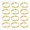 Golden 12pcs, variant on Ruanlalo 6/12Pcs Golden Napkin Rings Metal Circle Design Napkin Holders Buckles Family Dinner Wedding Party Table Decoration