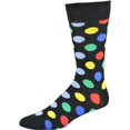 thumbnail image 2 of Sierra Socks Men Cotton Polka Dot Crew Socks M011619, 2 of 3