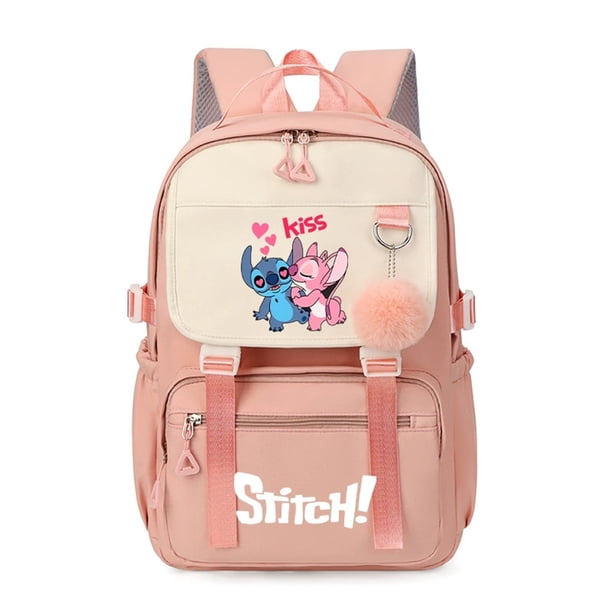 Vlemua Stitch Backpack, Back to School Gifts, 17" Stitch Large Capacity Schoolbag for Game Fans, Graduation Gifts for Students and Fans