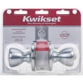 thumbnail image 2 of Kwikset Tylo Keyed Entry Door Knob Classic Style - Adjustable Lock - Chrome Finish, 2 of 2