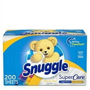 Angle View: Snuggle SuperCare Fabric Softener Dryer Sheets, Lilies and Linen, 200 Count