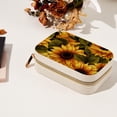 thumbnail image 7 of Sunflower Velvet Portable Necklace Organizer Box with Removable Compartment – Decorative Gift and Necklace Holder, 7 of 7