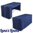 thumbnail image 7 of Lann's Linens 6' Trade Show Table Cover, Navy Blue - Open Back Fitted Tablecloth, 7 of 7