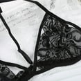 thumbnail image 2 of Topwoner Sexy Women Floral Lace Bra Black Lingerie Bustier Sheer Bralette Unpadded Camis Sleepwear, 2 of 8