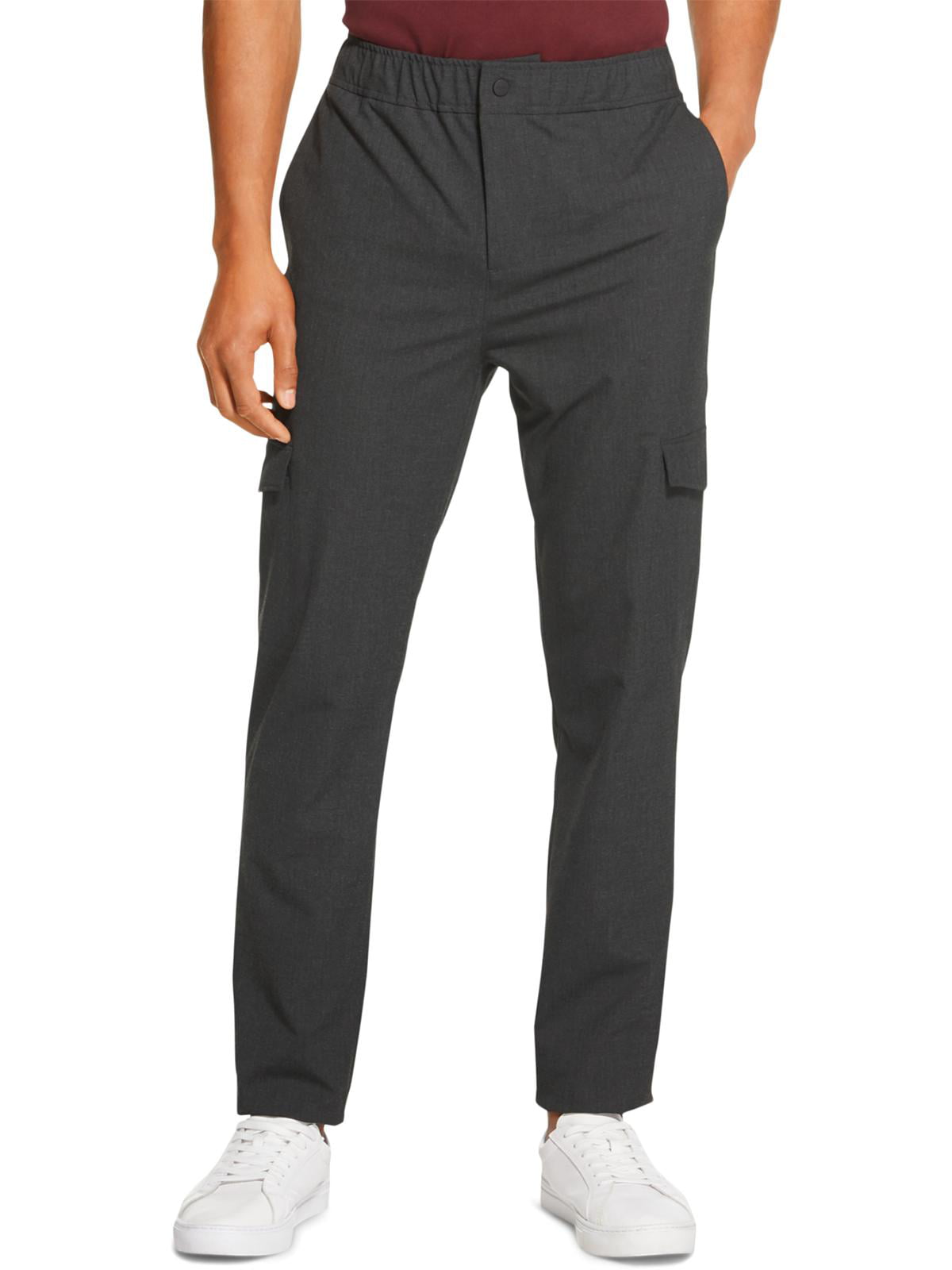 DKNY Mens Mid-Rise Straight Cargo Pants Gray S - Walmart.com
