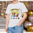 thumbnail image 2 of Zhuashum Hauts pour Garçons 6-7 Ans T-Shirt d'Anniversaire Manches Courtes Col Rond Hauts Été Graphique Basique Tee Adorable Combinaison Blanche, 2 of 4