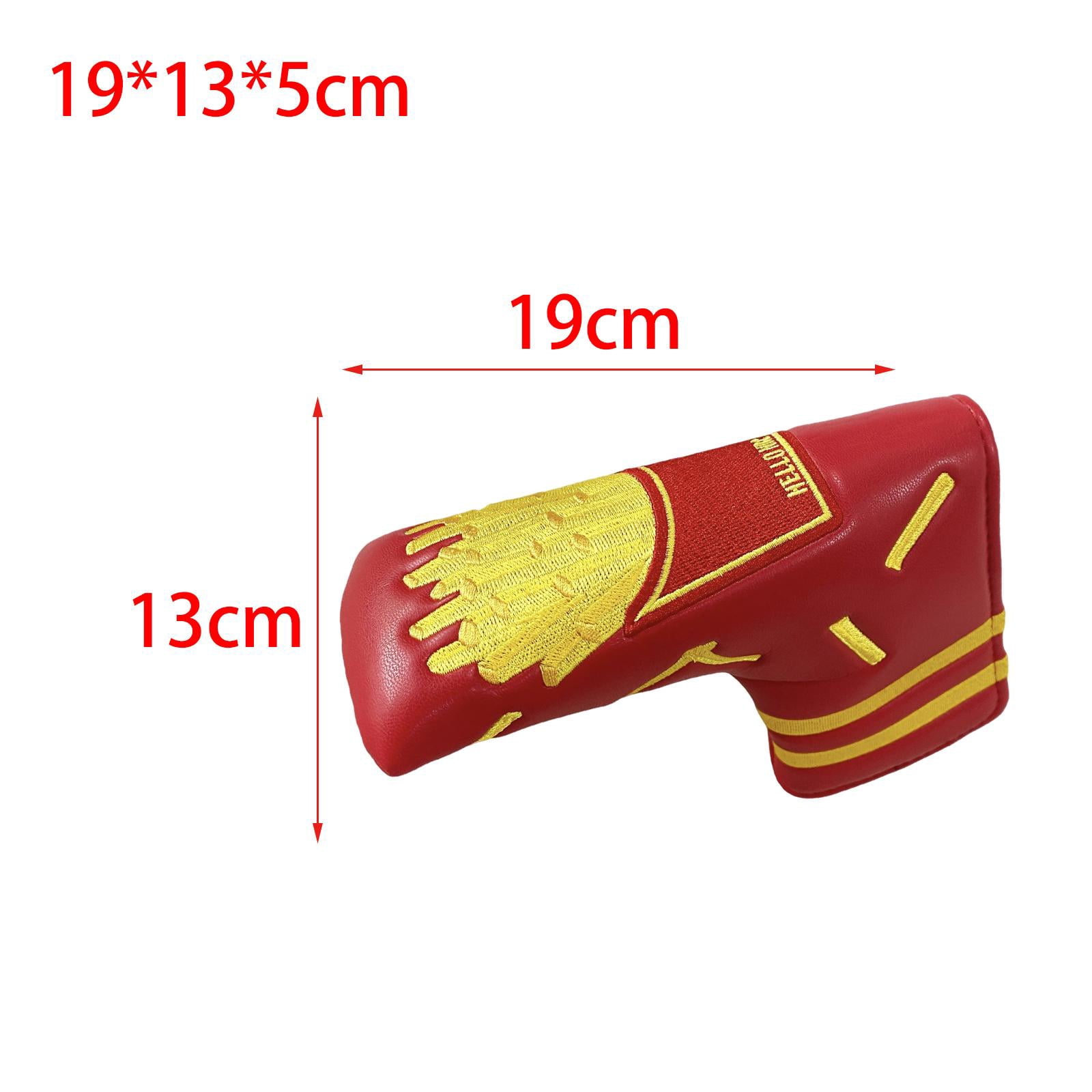 funtasica Golf Mallet Putter Head Cover Protection Guard PU Head Protector Socks Golf Club 15cmx12cmx5cm