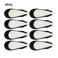 thumbnail image 3 of Qarigey 8 unids/set almohadillas metatarsianas suaves para aliviar la fatiga del pie estilo calcetín almohadillas para pies negro Type3 NO3, 3 of 6