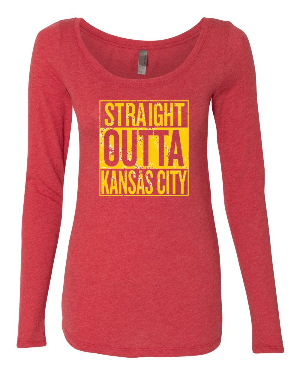 : Kansas City Football Fans. Straight Outta Kansas City Red T- Shirt (Sm-5X) (Short Sleeve, Small) : Sports & Outdoors