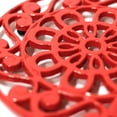 thumbnail image 3 of Decorative Cast Iron Metal Trivets (Set of 3, Blue/Red/Silver), 3 of 8