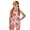 Strawberry & Bow Print, variant on POLERO Girls' Dreamy Sky Print One-Piece Swimsuit with Mesh Cover Up - Adjustable Straps, Quick Dry Swimwear for Beach & Pool Vacations (7-18 Years)