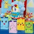 thumbnail image 2 of 12pcs Cartoon Pokemon Birthday Party Gift Bags Goodie Bags, Boy Party Supplies for Theme Party Decoration Supplies, 2 of 3