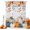 Grey, variant on Teal Orange Pumpkins Fall Shower Curtains for Bathroom, Thanksgiving Blue Grey Wood Waterproof Fabric Shower Curtain, Decorative Bathroom Curtain for Bathtub, 72"x72", No Hooks Included