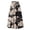 Dark Gray, variant on Women’s High Waist Tiered Long Skirt with Drawstring Floral Print Elastic Waistband Lightweight Flowing Design Beige L