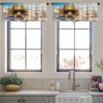 thumbnail image 3 of LALILO Kitchen Curtain Valance Golden Retriever Dog Sleeping Rod Pocket Window Curtain 52"x 18" Set of 2, 3 of 5