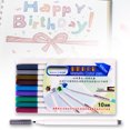 thumbnail image 2 of CAROOTU 10 colors/set Paint Marker Pen Waterproof Permanent Water Oil Based Markers Color on Rocks Metal, 2 of 6