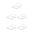 thumbnail image 3 of stanreset Contemporary Storage Holder for Living Room Floating Stand Shelf for Organization Wall Rack Style A 5Set, 3 of 6