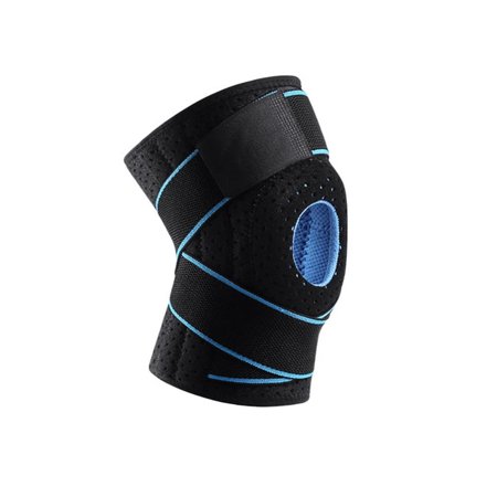 

1Pcs Knee Pads Cold Fast Drying Silicone With 4 Spring Stabilizer Sports Patella Support Hose Knee Brace