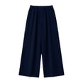 thumbnail image 5 of Bxsruta Women's Cargo Pants Wide Leg Relaxed Fit Cropped Trousers Casual Summer Everyday Wear, 5 of 5
