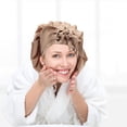 thumbnail image 2 of Shisuyan Temperature Regulation Bonnet Khaki Satin 1Set 13x13in, 2 of 9