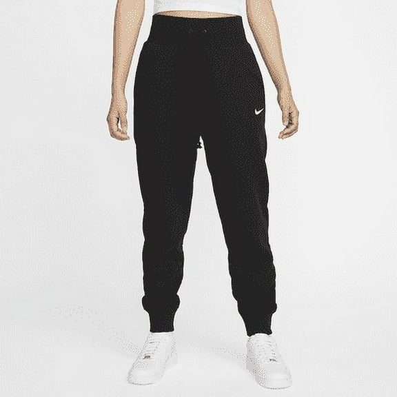 Nike Sportswear Phoenix Fleece Women's High-Waisted Joggers Color: Black/Sail Size: 2XL