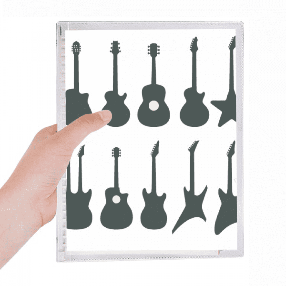 Guitare Électrique Musique Vitalité Sons Carnet Journal Rechargeable Papeterie