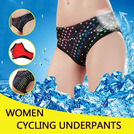 Kieccall Women S Motorcycle Printed Breathable Fit Cycling Underpants Underwear