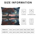 thumbnail image 5 of ARISTURING  Throw Pillow Covers Square Pillowcases Covers Red Tree Lake Moon Soft Pillowcases Modern Farmhouse Home Decor Sofa Cushions Covers for Couch Bed Living Room, 5 of 5