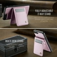 thumbnail image 5 of for iPhone 8 Plus/7 Plus Case with RFID Blocking Card Holder iPhone 8 Plus/7 Plus Case Magsafe Compatible Phone case Kickstand Wallet 2 in 1 Detachable Magnetic Leather Cover for Men Women, Pink, 5 of 10
