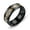 Black & Gold, variant on harmtty Men Ring Glossy Simple Jewelry Accessory Dragon Pattern Glowing Ring for Dating,Black & Silver
