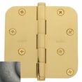 thumbnail image 5 of Baldwin 1140050I 0.62 in. Radius Mortise Corner Hinge, Satin Brass & Black - 4 x 4 in., 5 of 7