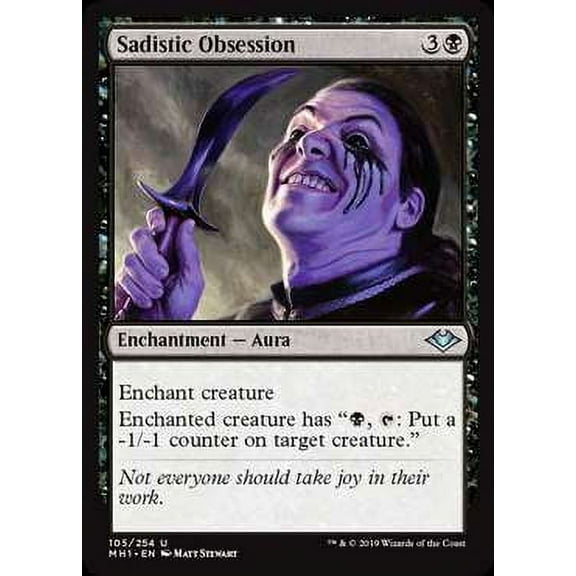 MtG Modern Horizons Uncommon Sadistic Obsession #105