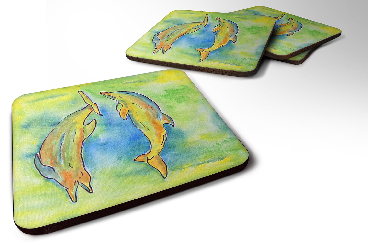 Set of 4 Dolphin Foam Coasters